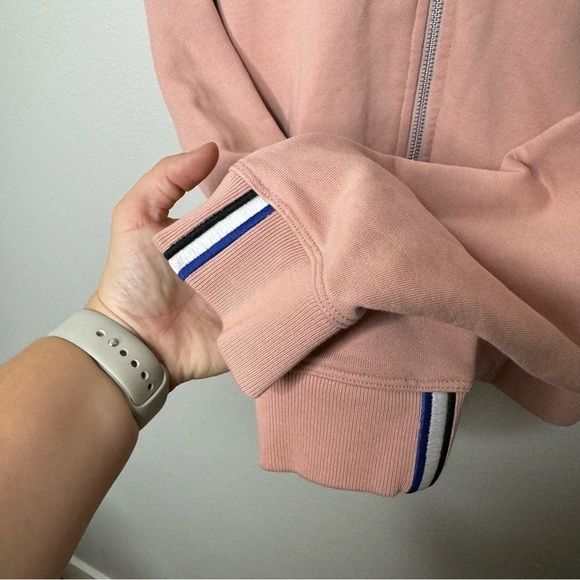 Kit and Ace Pink Cropped Zip Up Hoodie - Picture 5 of 11